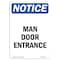 Signmission OSHA Notice, 7" Height, Man Door Entrance Sign, 7" X 5", Portrait OS-NS-D-57-V-14134 - alternate 1
